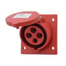 Tracon ipari ferde beépíthető csatlakozóaljzat 16A 400V 3P+E TICS-314