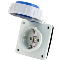 Tracon beépíthető csatlakozóaljzat 16A 250V 2P+E TICS-105S67
