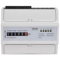 Tracon Elektromechanikus fogyasztásmérő közvetlen 3 fázisú 7 modul TVOF3M7