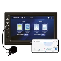 SAL VBX910 autórádió és multimédiás lejátszó, CPAA multimédia, iOS CarPlay és Android Auto, tükrözés, 18cm-es érintő-kijelző, 2xDIN, Bluetooth VBX910