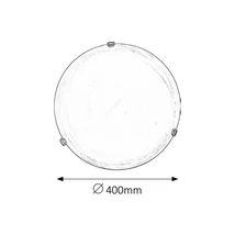 R.3301 Alabastro mennyD40 E27 2x60Wfehér/arany