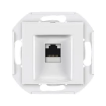 Aling-Conel PRESTIGE 1xRJ45 csatlakozó aljzat Keystone betéttel Cat6A UTP keret nélkül fehér 6016.0