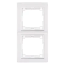 Aling-Conel PRESTIGE 2-es (kettes) keret függőleges komplett fehér 6711.00