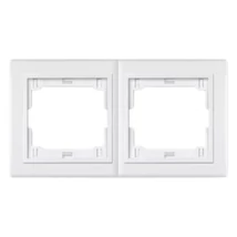 Aling-Conel PRESTIGE 2-es (kettes) keret vízszintes komplett fehér 6701.00