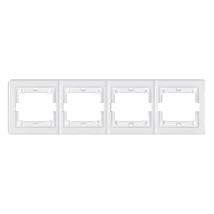 Aling-Conel PRESTIGE 4-es (négyes) keret vízszintes komplett fehér 6704.00