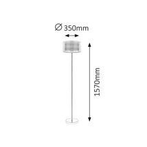 R.2633 Anastasia álló E27 max 60W króm/barna