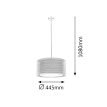 R.2632 Anastasia függ. E27 max 60W króm/barna