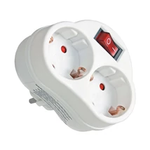 Anco 2-es fali elosztó dugaljba kapcsolóval 16A 250V 321332