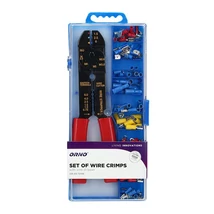 Krimpelő fogó 10x10 saru, toldóh. szett 321255