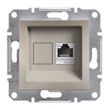 ASFORA 1xRJ45 Cat5e UTP aljzat, bronz