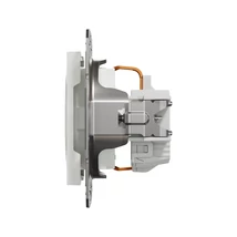 ASFORA 2P+F dugalj, csavaros, keret nélkül, fehér