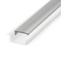 Átlátszó PVC búra 41011A2 süllyeszthető alumínium LED profilhoz 2m (csak búra) 41011T2