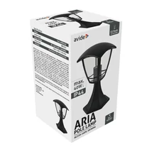 Avide Aria kültéri állólámpa fekete 1xE27 290 mm IP44 AOPLS-1XE27-ARIA