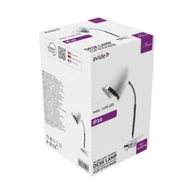 Avide Basic asztali lámpa fehér csíptethető 1xE27 ABDL-CLIP-W-15W