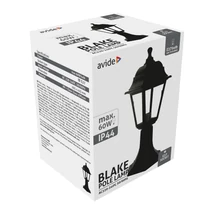 Avide Blake kültéri állólámpa fekete 1xE27 IP44 AOPLS-1XE27-BLA