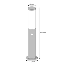 Avide Boca kültéri állólámpa mozgásérzékelővel antracit 1xE27 450 mm IP44 AOLPE27-BOC-S-AN