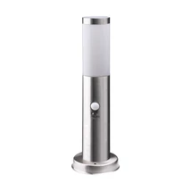 Avide Boca kültéri állólámpa mozgásérzékelővel szatén nikkel 1xE27 450 mm IP44 AOLPE27-BOC-S-SN