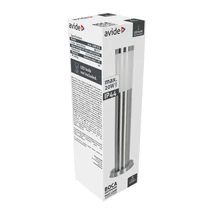Avide Boca kültéri állólámpa szatén nikkel 1xE27 450 mm IP44 AOLPE27-BOC-SN
