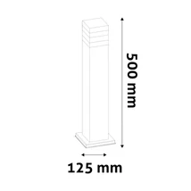 Avide Jolla kültéri LED állólámpa szatén nikkel 2W 110lm 3000K 500 mm IP44 AOLPL-JL-WW-SN