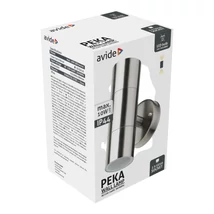 Avide kültéri fali lámpa szatén nikkel 180 mm IP44 Peka