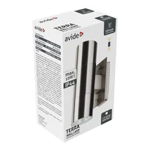 Avide kültéri fali lámpa szatén nikkel 185 mm IP44 Terra