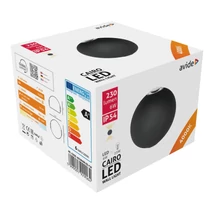 Avide kültéri fali LED lámpa 2 irányú 6W 230lm 4000K fekete IP54 Cairo