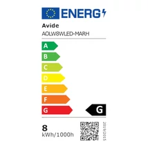 Avide kültéri fali LED lámpa vízszintes 8W 380lm 4000K IP54 Marseille