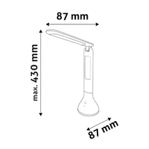 Avide LED asztali lámpa fehér 4W 250Lm 4000K RGB  Naptár ABLDLRGB-CALENDAR-4W
