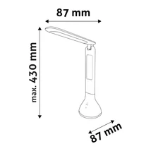 Avide LED asztali lámpa fekete 4W 250Lm 4000K RGB ABLDLRGB-CALENDAR-4W-BL