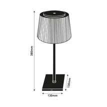 Avide LED asztali lámpa fekete USB 4W ABLDL-USB-B-4W
