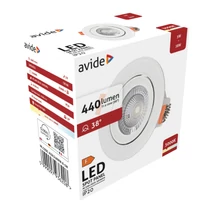 Avide LED beépíthető spot lámpa kerek 5W 440lm 3000K IP20 ALDLS38WW-R-5W