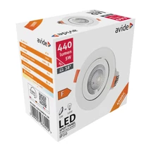 Avide LED beépíthető spot lámpa kerek 5W 440lm 4000K IP20 ALDLS38NW-R-5W