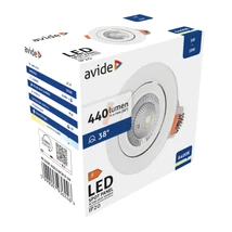 Avide LED beépíthető spot lámpa kerek 5W 440lm 6400K IP20 ALDLS38CW-R-5W