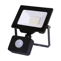 Avide Slim LED reflektor mozgásérzékelős 20W 6400K fekete IP44 ABLRFLCW-20W-PIR