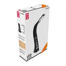 Avide Luna LED asztali lámpa üzleti bőrhatású fekete 6W 350Lm 5000K ABLDL-BLC-6W-BL