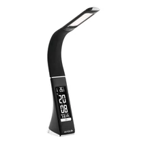 Avide Luna LED asztali lámpa üzleti bőrhatású fekete 6W 350Lm 5000K ABLDL-BLC-6W-BL