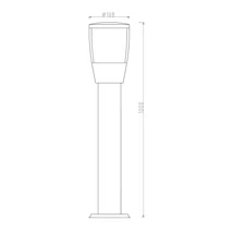 Avide Madrid kültéri állólámpa fekete 1xE27 1000 mm IP54 AOLPE27-MADL