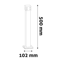 Avide Solana kültéri LED állólámpa antracit 1,5W 55lm 3000K 500 mm IP44 AOLPL-SOL-WW-AN