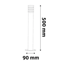 Avide Sunset kültéri LED állólámpa antracit 1,5W 55lm 3000K 500mm IP44 OLPL-SUN-WW-AN