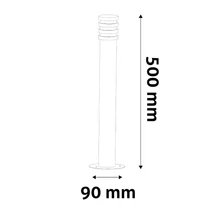 Avide Sunset kültéri LED állólámpa fekete 1,5W 55lm 3000K 500mm IP44 OLPL-SUN-WW-B