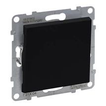 Legrand Suno 106 váltókapcsoló keret nélkül 10AX, fekete 721406