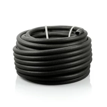 Behúzószálas lépésálló gégecső 63 mm duplafalú fekete 50m (közműcső) CR10063G4