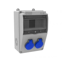 Bemis szerelt ipari csatlakozó doboz 7 modul 2x2P+F IP44 BH5-2202-0000