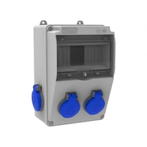 Bemis szerelt ipari csatlakozó doboz 7 modul 4x2P+F IP44 BH5-2202-2020