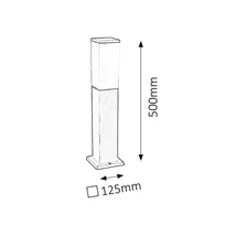 R.8338 Bonn kült álló 50cmE27 60W m.fekete IP44