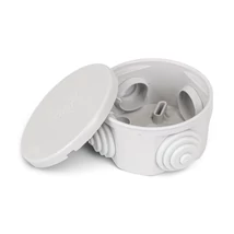 Courbi falon kívüli kötődoboz 65x35 mm gumis bevezetővel szürke IP54 32-21001-653