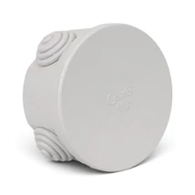 Courbi falon kívüli kötődoboz 80x40 mm gumis bevezetővel szürke IP54 32-21002-804