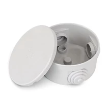 Courbi falon kívüli kötődoboz 80x40 mm gumis bevezetővel szürke IP54 32-21002-804