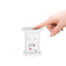 Delight 3-as rejtett elosztó motoros USB aljzattal fehér 20451W