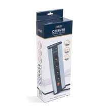 Delight 4-es sarokelosztó kapcsolóval USB aljzattal alumínium 20484S